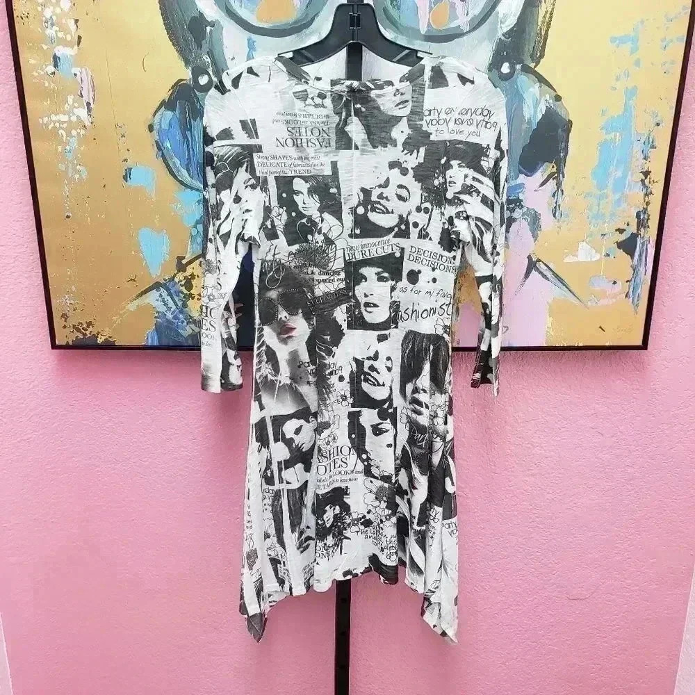 Davida Face Print Top - Picture 2 of 4